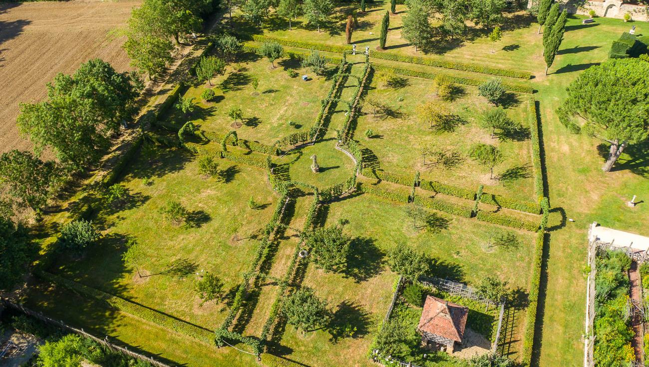 Verger vu du ciel (© Julien Gazeau)