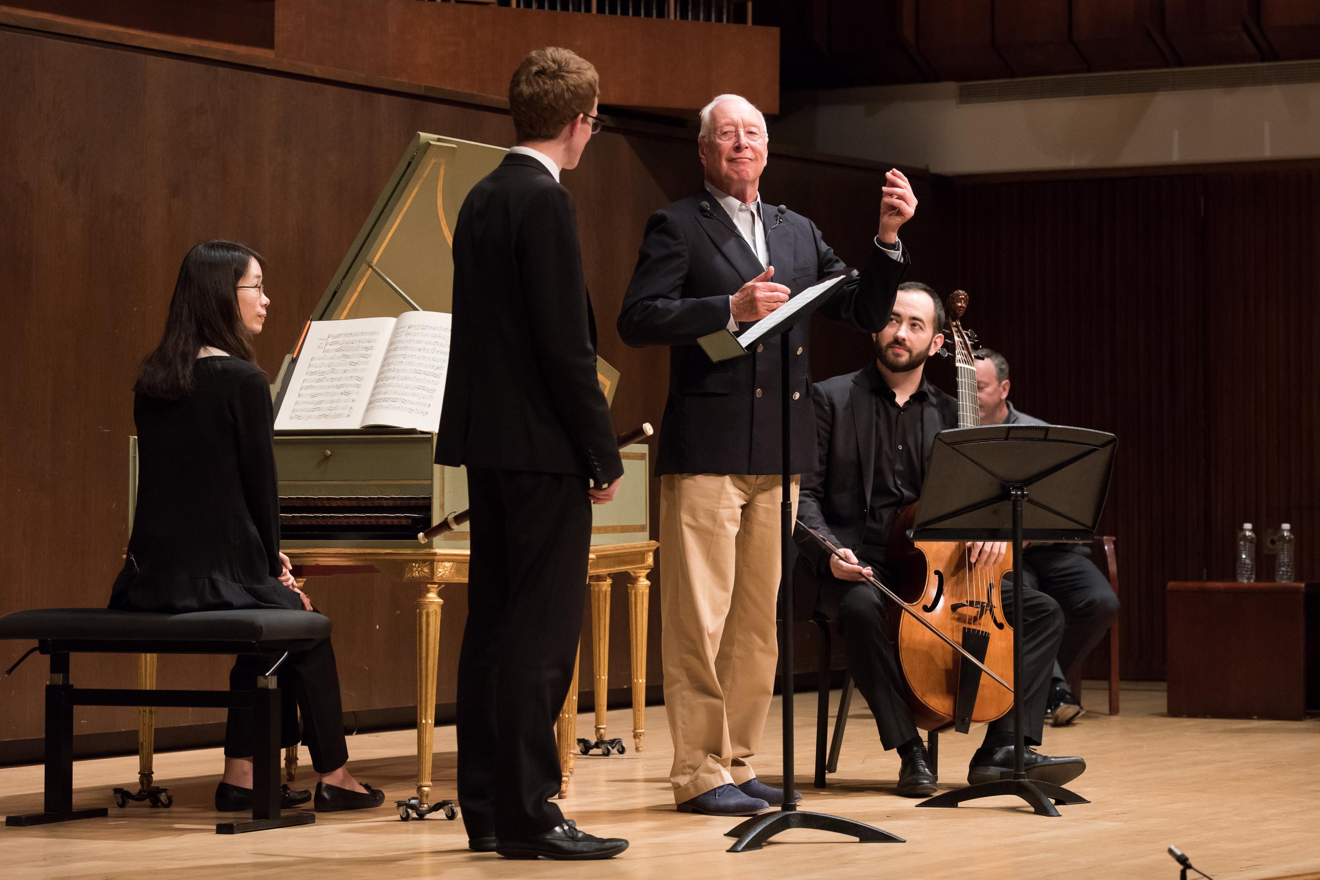 Masterclasse de William Christie à la Juilliard School